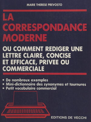 cover image of Correspondances privée et commerciale
